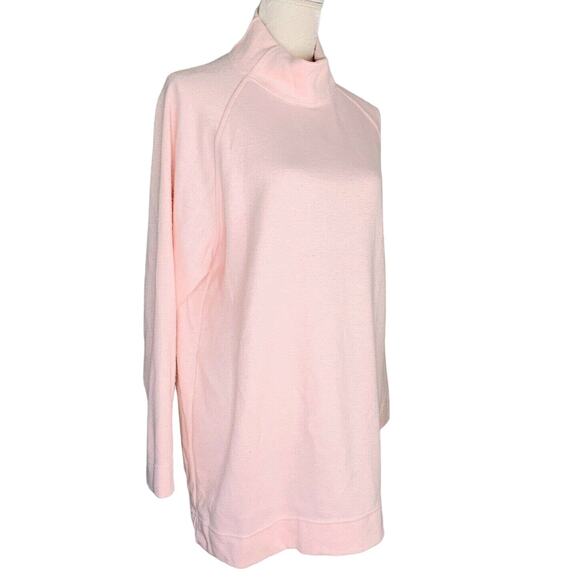 NY & Co Sweater Pink Medium Long Sleeves Mock Turtleneck Soft New - Picture 4 of 11